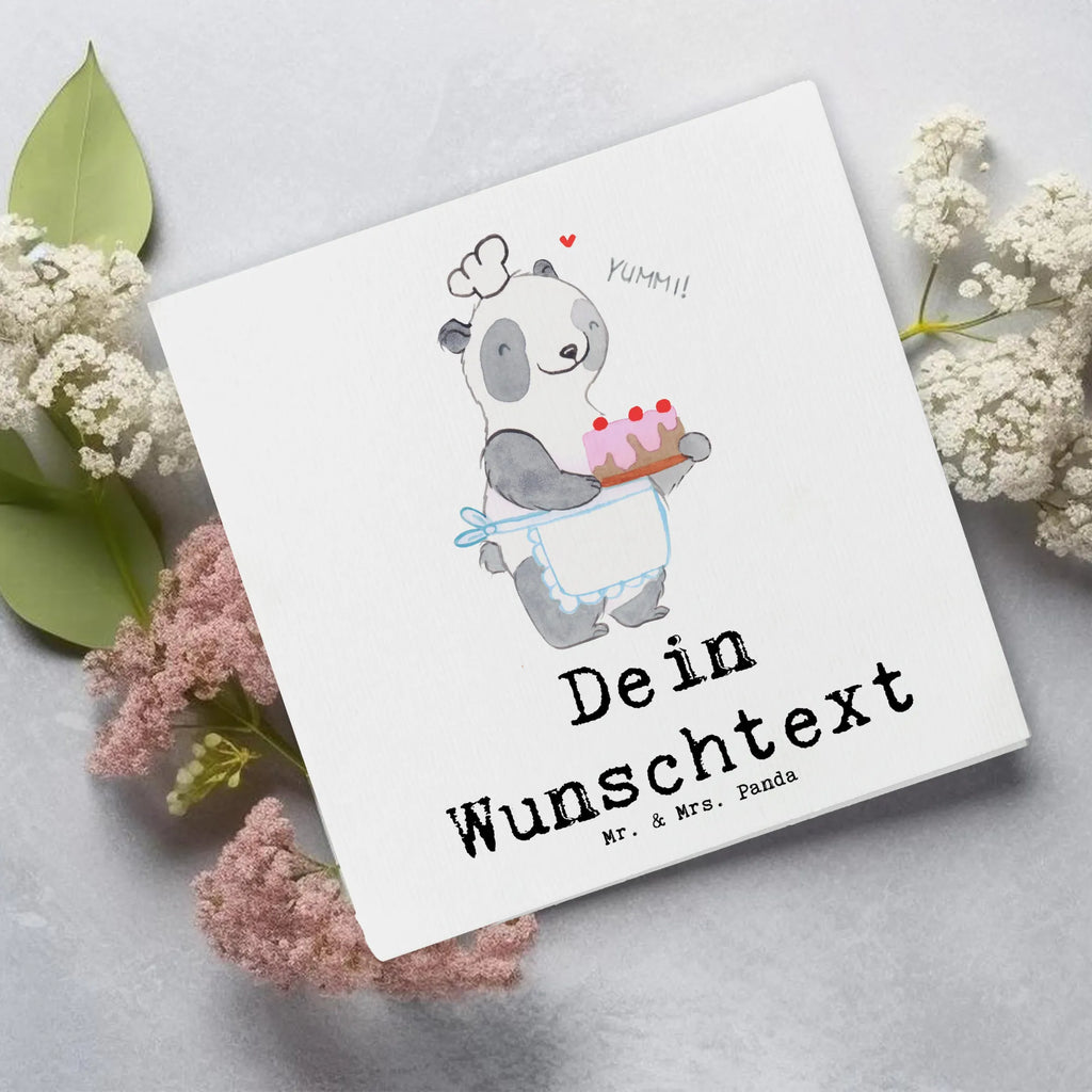 Personalisierte Deluxe Karte Panda Backen Personalisierte Grußkarte, Personalisiertere Klappkarte, Personalisierte Einladungskarte, Personalisierte Glückwunschkarte, Personalisierte Hochzeitskarte, Personalisierte Geburtstagskarte, Grußkarte mit Namen, Grußkarte selber drucken, Grußkarte selbst gestalten, Grußkarte mit persönlichen Nachrichten, Grußkarte als Geldgeschenk, Grußkarten personalisiert, Personalisierte Karte, Geschenk, Sport, Sportart, Hobby, Schenken, Danke, Dankeschön, Auszeichnung, Gewinn, Sportler, backen, Hobbybäcker, Kuchen backen