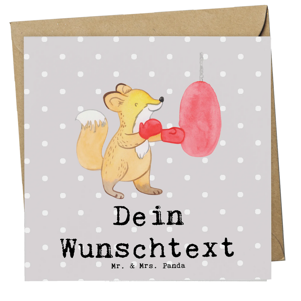 Personalisierte Deluxe Karte Fuchs Boxen Personalisierte Grußkarte, Personalisiertere Klappkarte, Personalisierte Einladungskarte, Personalisierte Glückwunschkarte, Personalisierte Hochzeitskarte, Personalisierte Geburtstagskarte, Grußkarte mit Namen, Grußkarte selber drucken, Grußkarte selbst gestalten, Grußkarte mit persönlichen Nachrichten, Grußkarte als Geldgeschenk, Grußkarten personalisiert, Personalisierte Karte, Geschenk, Sport, Sportart, Hobby, Schenken, Danke, Dankeschön, Auszeichnung, Gewinn, Sportler, Boxen, Boxkampf, Boxtraining