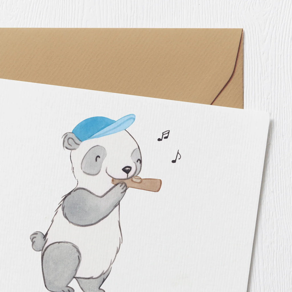 Personalisierte Deluxe Karte Panda Kazoo Personalisierte Grußkarte, Personalisiertere Klappkarte, Personalisierte Einladungskarte, Personalisierte Glückwunschkarte, Personalisierte Hochzeitskarte, Personalisierte Geburtstagskarte, Grußkarte mit Namen, Grußkarte selber drucken, Grußkarte selbst gestalten, Grußkarte mit persönlichen Nachrichten, Grußkarte als Geldgeschenk, Grußkarten personalisiert, Personalisierte Karte, Instrumente, Geschenke Musiker, Musikliebhaber, Panda, Kazoo, Trommel, Spaß, Freizeit, Mundsingen