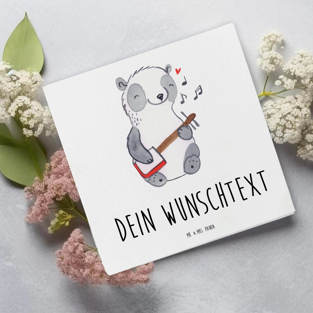 Personalisierte Deluxe Karte Panda Shamisen Personalisierte Grußkarte, Personalisiertere Klappkarte, Personalisierte Einladungskarte, Personalisierte Glückwunschkarte, Personalisierte Hochzeitskarte, Personalisierte Geburtstagskarte, Grußkarte mit Namen, Grußkarte selber drucken, Grußkarte selbst gestalten, Grußkarte mit persönlichen Nachrichten, Grußkarte als Geldgeschenk, Grußkarten personalisiert, Personalisierte Karte, Instrumente, Geschenke Musiker, Musikliebhaber, Panda, Shamisen, Laute, China, Traditionsmusik