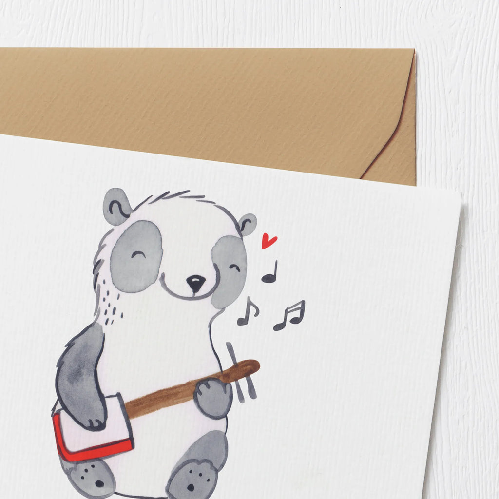 Personalisierte Deluxe Karte Panda Shamisen Personalisierte Grußkarte, Personalisiertere Klappkarte, Personalisierte Einladungskarte, Personalisierte Glückwunschkarte, Personalisierte Hochzeitskarte, Personalisierte Geburtstagskarte, Grußkarte mit Namen, Grußkarte selber drucken, Grußkarte selbst gestalten, Grußkarte mit persönlichen Nachrichten, Grußkarte als Geldgeschenk, Grußkarten personalisiert, Personalisierte Karte, Instrumente, Geschenke Musiker, Musikliebhaber, Panda, Shamisen, Laute, China, Traditionsmusik