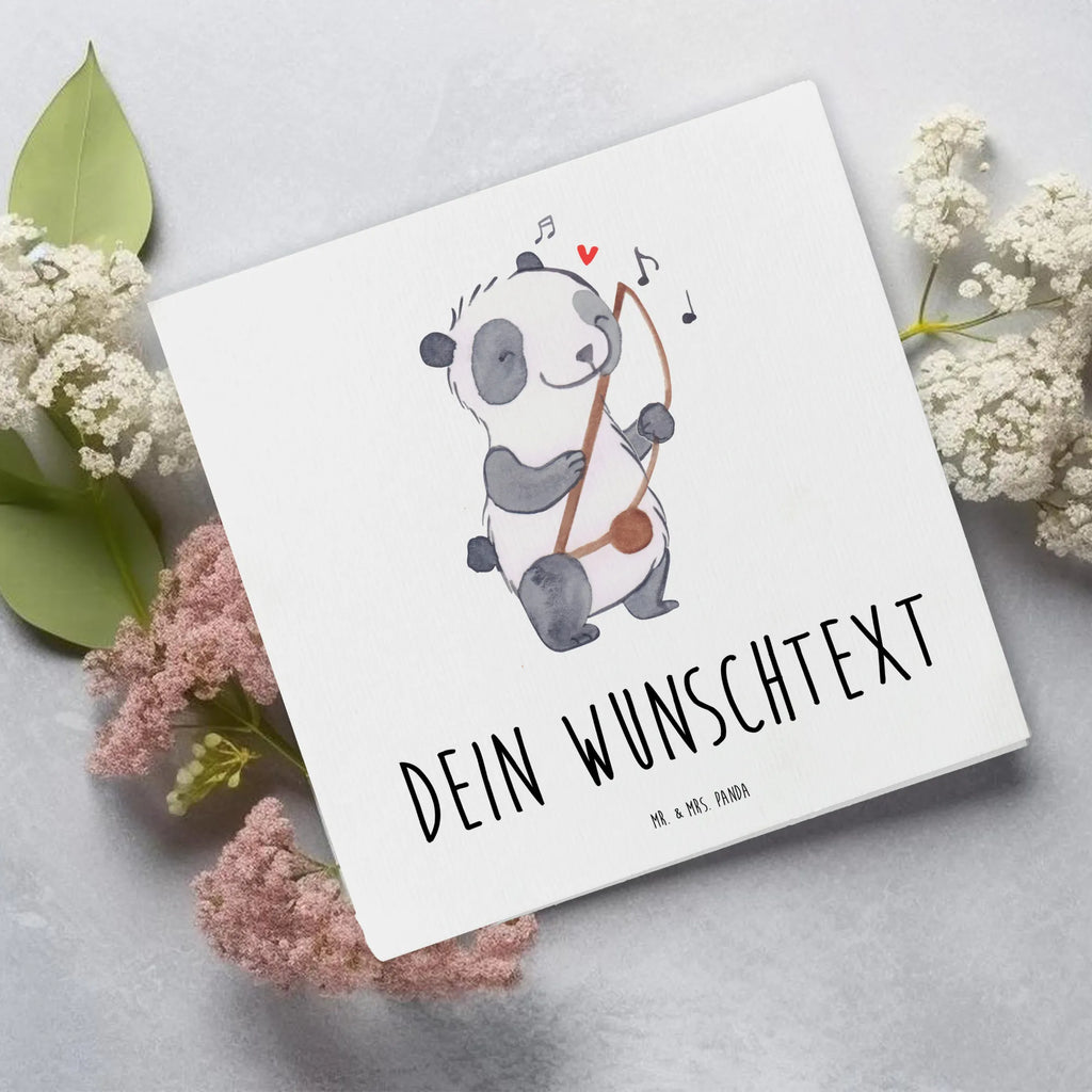 Personalisierte Deluxe Karte Panda Berimbau Personalisierte Grußkarte, Personalisiertere Klappkarte, Personalisierte Einladungskarte, Personalisierte Glückwunschkarte, Personalisierte Hochzeitskarte, Personalisierte Geburtstagskarte, Grußkarte mit Namen, Grußkarte selber drucken, Grußkarte selbst gestalten, Grußkarte mit persönlichen Nachrichten, Grußkarte als Geldgeschenk, Grußkarten personalisiert, Personalisierte Karte, Instrumente, Geschenke Musiker, Musikliebhaber, Panda, Berimbau, Maultrommel, Brasilien, Capoeira, Traditionsmusik