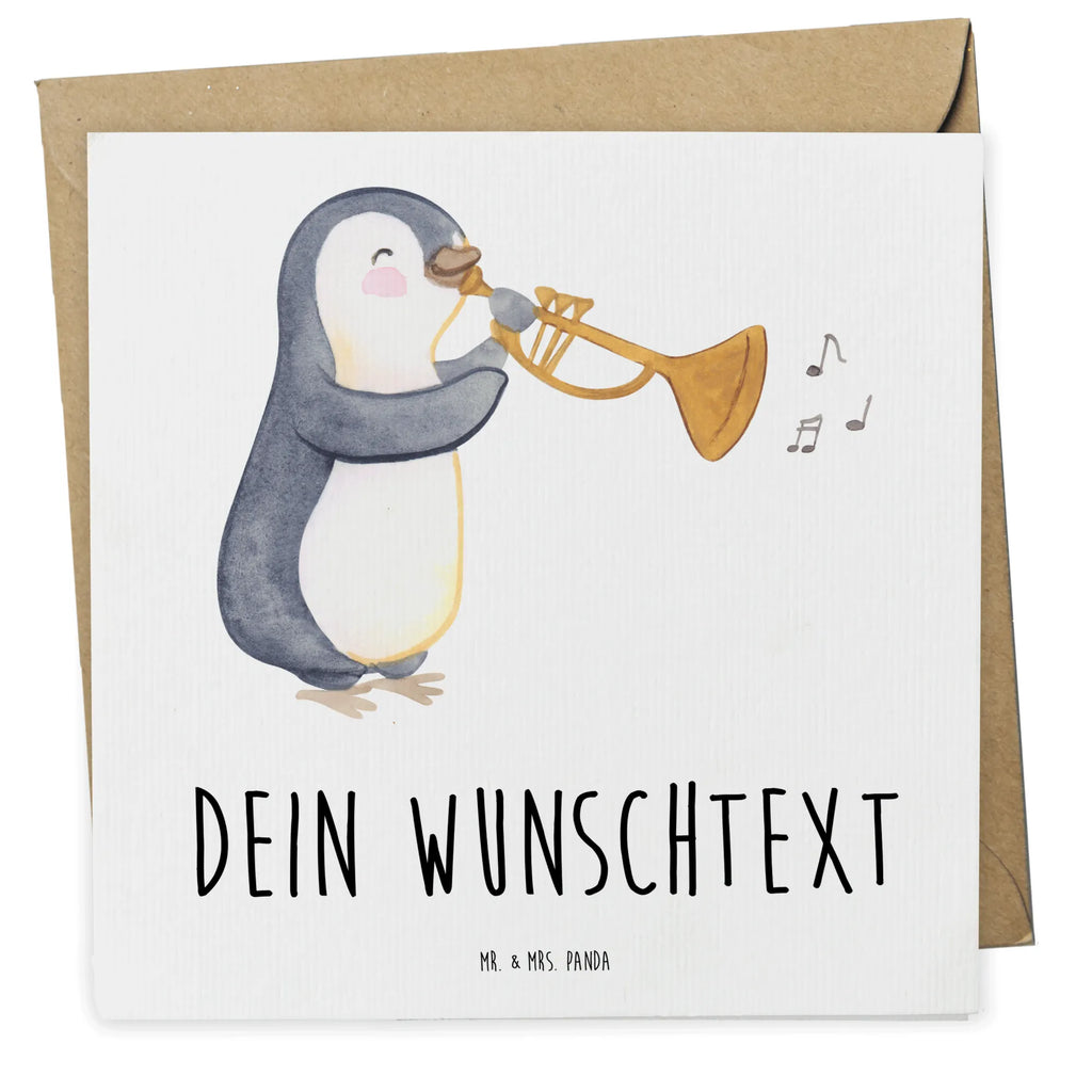 Personalisierte Deluxe Karte Pinguin Posaune Personalisierte Grußkarte, Personalisiertere Klappkarte, Personalisierte Einladungskarte, Personalisierte Glückwunschkarte, Personalisierte Hochzeitskarte, Personalisierte Geburtstagskarte, Grußkarte mit Namen, Grußkarte selber drucken, Grußkarte selbst gestalten, Grußkarte mit persönlichen Nachrichten, Grußkarte als Geldgeschenk, Grußkarten personalisiert, Personalisierte Karte, Instrumente, Geschenke Musiker, Musikliebhaber, Pinguin, Posaune, Blechblasinstrument, Orchester, Bigband, Klassik, Jazz