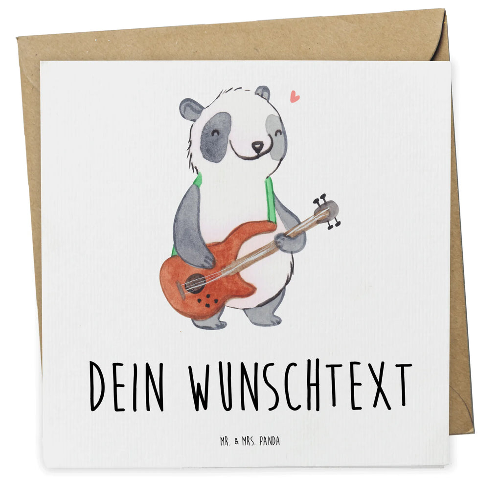 Personalisierte Deluxe Karte Panda Bassgitarre Personalisierte Grußkarte, Personalisiertere Klappkarte, Personalisierte Einladungskarte, Personalisierte Glückwunschkarte, Personalisierte Hochzeitskarte, Personalisierte Geburtstagskarte, Grußkarte mit Namen, Grußkarte selber drucken, Grußkarte selbst gestalten, Grußkarte mit persönlichen Nachrichten, Grußkarte als Geldgeschenk, Grußkarten personalisiert, Personalisierte Karte, Instrumente, Geschenke Musiker, Musikliebhaber, Panda, Bassgitarre, E-Bass, Verstärker, Band