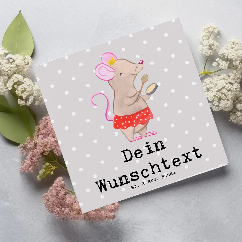 Personalisierte Deluxe Karte Visagistin Herz Personalisierte Grußkarte, Personalisiertere Klappkarte, Personalisierte Einladungskarte, Personalisierte Glückwunschkarte, Personalisierte Hochzeitskarte, Personalisierte Geburtstagskarte, Grußkarte mit Namen, Grußkarte selber drucken, Grußkarte selbst gestalten, Grußkarte mit persönlichen Nachrichten, Grußkarte als Geldgeschenk, Grußkarten personalisiert, Personalisierte Karte, Beruf, Ausbildung, Jubiläum, Abschied, Rente, Kollege, Kollegin, Geschenk, Schenken, Arbeitskollege, Mitarbeiter, Firma, Danke, Dankeschön, Kosmetikerin, Make Up Artist, Maskenbildnerin, Visagistin, Beauty Salon, Kosmetikstudio, Eröffnung