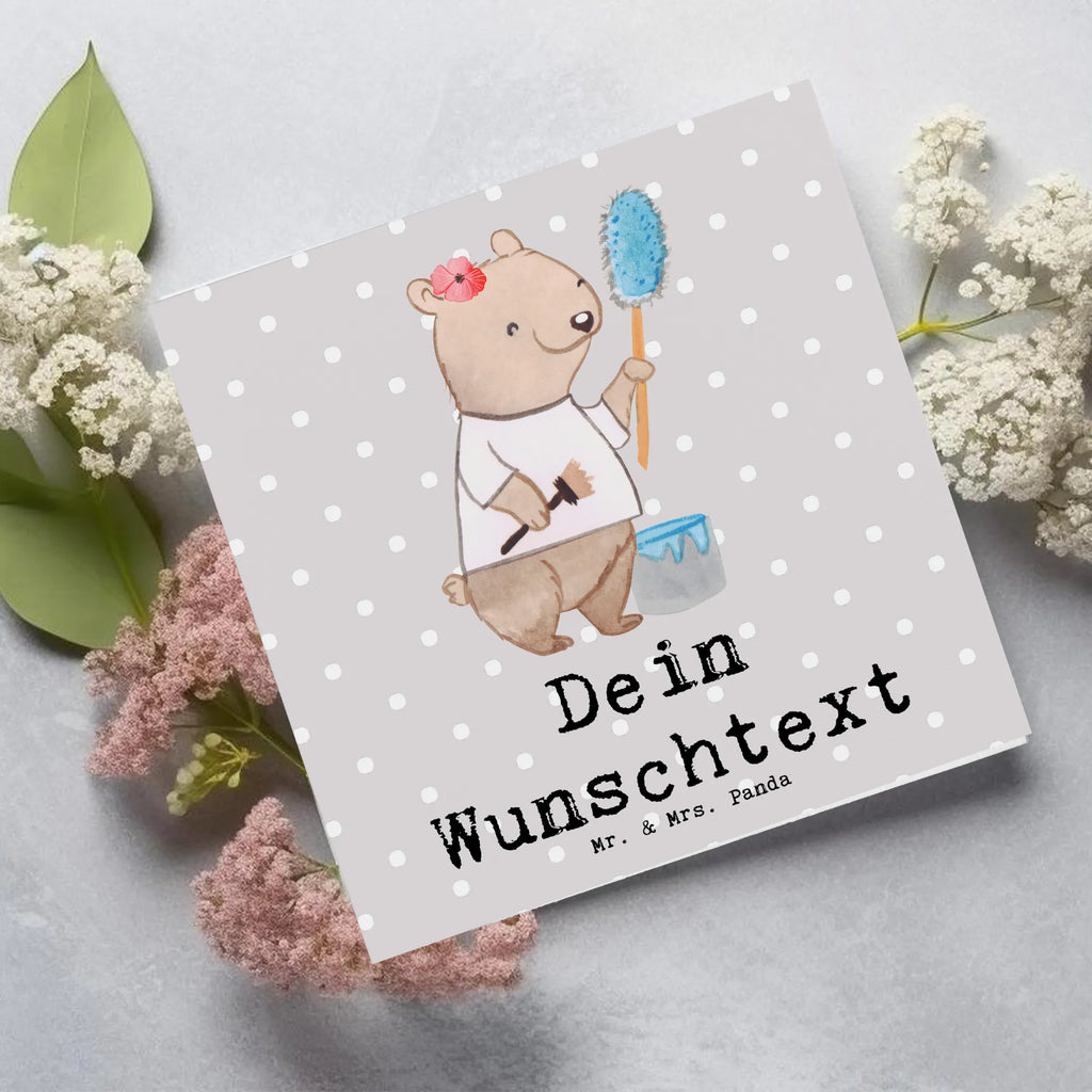 Personalisierte Deluxe Karte Malerin Herz Personalisierte Grußkarte, Personalisiertere Klappkarte, Personalisierte Einladungskarte, Personalisierte Glückwunschkarte, Personalisierte Hochzeitskarte, Personalisierte Geburtstagskarte, Grußkarte mit Namen, Grußkarte selber drucken, Grußkarte selbst gestalten, Grußkarte mit persönlichen Nachrichten, Grußkarte als Geldgeschenk, Grußkarten personalisiert, Personalisierte Karte, Beruf, Ausbildung, Jubiläum, Abschied, Rente, Kollege, Kollegin, Geschenk, Schenken, Arbeitskollege, Mitarbeiter, Firma, Danke, Dankeschön, Maler, Malermeisterin, Gesellenprüfung, Meisterprüfung, Malerbetrieb