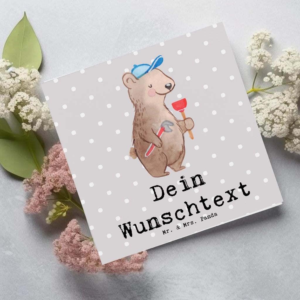 Personalisierte Deluxe Karte Klempner Herz Personalisierte Grußkarte, Personalisiertere Klappkarte, Personalisierte Einladungskarte, Personalisierte Glückwunschkarte, Personalisierte Hochzeitskarte, Personalisierte Geburtstagskarte, Grußkarte mit Namen, Grußkarte selber drucken, Grußkarte selbst gestalten, Grußkarte mit persönlichen Nachrichten, Grußkarte als Geldgeschenk, Grußkarten personalisiert, Personalisierte Karte, Beruf, Ausbildung, Jubiläum, Abschied, Rente, Kollege, Kollegin, Geschenk, Schenken, Arbeitskollege, Mitarbeiter, Firma, Danke, Dankeschön, Klempner, Handwerker, Installateur, Meister, Gesellenprüfung, Fachbetrieb, Bauklempner, Sanitärinstallationen