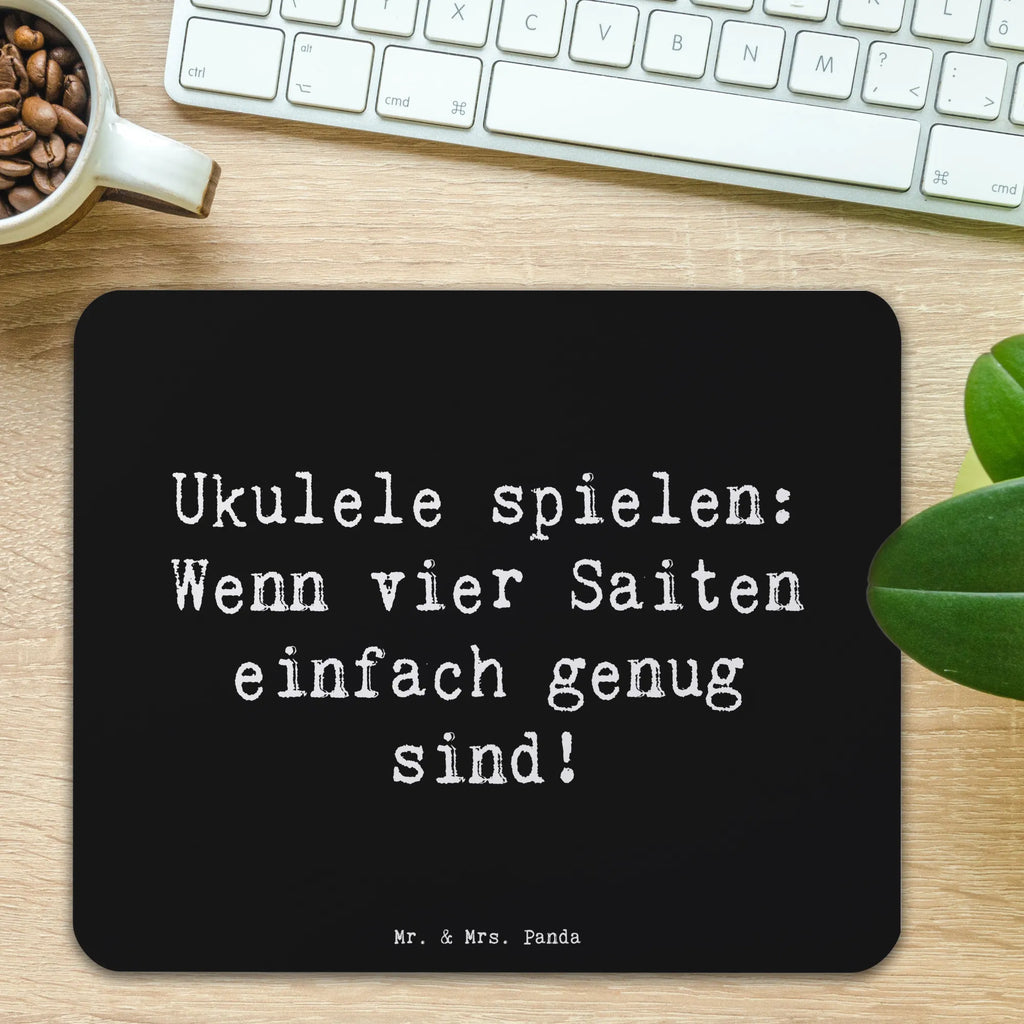 Mauspad Spruch Ukulele Freude