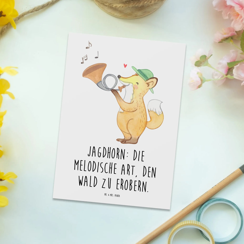 Postkarte Jagdhorn Magie Postkarte, Karte, Geschenkkarte, Grußkarte, Einladung, Ansichtskarte, Geburtstagskarte, Einladungskarte, Dankeskarte, Ansichtskarten, Einladung Geburtstag, Einladungskarten Geburtstag, Instrumente, Geschenke Musiker, Musikliebhaber