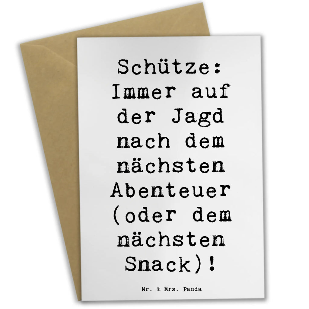 Grußkarte Spruch Abenteuer Schütze Grußkarte, Klappkarte, Einladungskarte, Glückwunschkarte, Hochzeitskarte, Geburtstagskarte, Karte, Ansichtskarten, Tierkreiszeichen, Sternzeichen, Horoskop, Astrologie, Aszendent