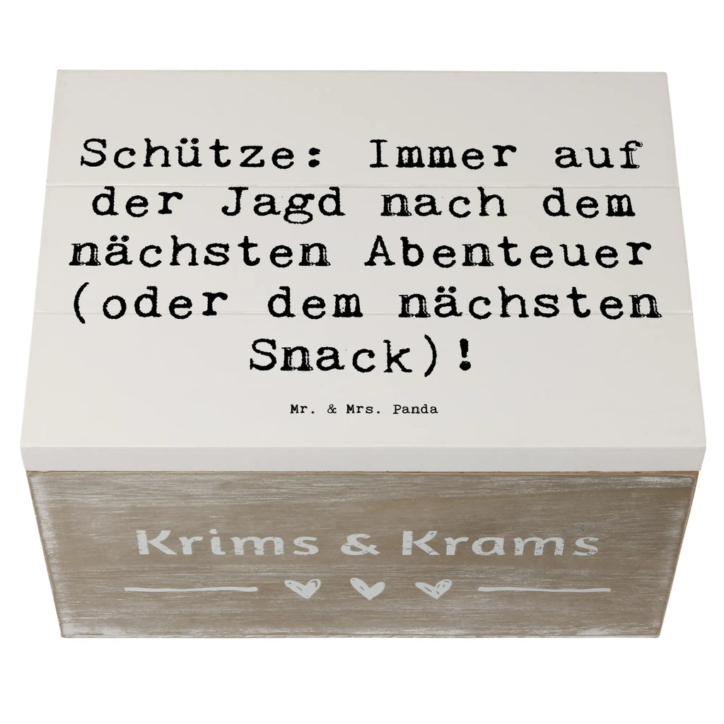 Holzkiste Spruch Abenteuer Schütze Holzkiste, Kiste, Schatzkiste, Truhe, Schatulle, XXL, Erinnerungsbox, Erinnerungskiste, Dekokiste, Aufbewahrungsbox, Geschenkbox, Geschenkdose, Tierkreiszeichen, Sternzeichen, Horoskop, Astrologie, Aszendent