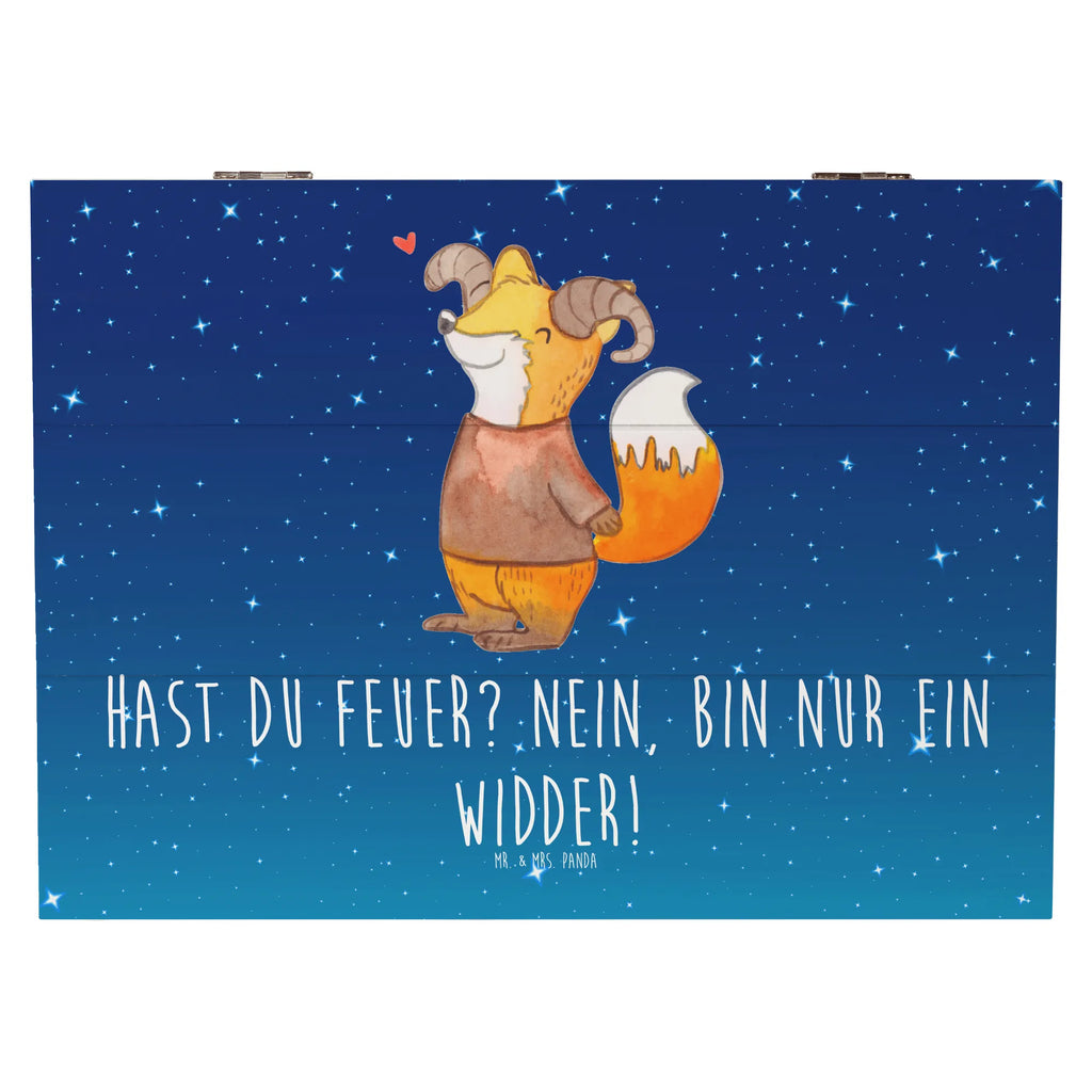 Holzkiste Widder Feuer Holzkiste, Kiste, Schatzkiste, Truhe, Schatulle, XXL, Erinnerungsbox, Erinnerungskiste, Dekokiste, Aufbewahrungsbox, Geschenkbox, Geschenkdose, Tierkreiszeichen, Sternzeichen, Horoskop, Astrologie, Aszendent