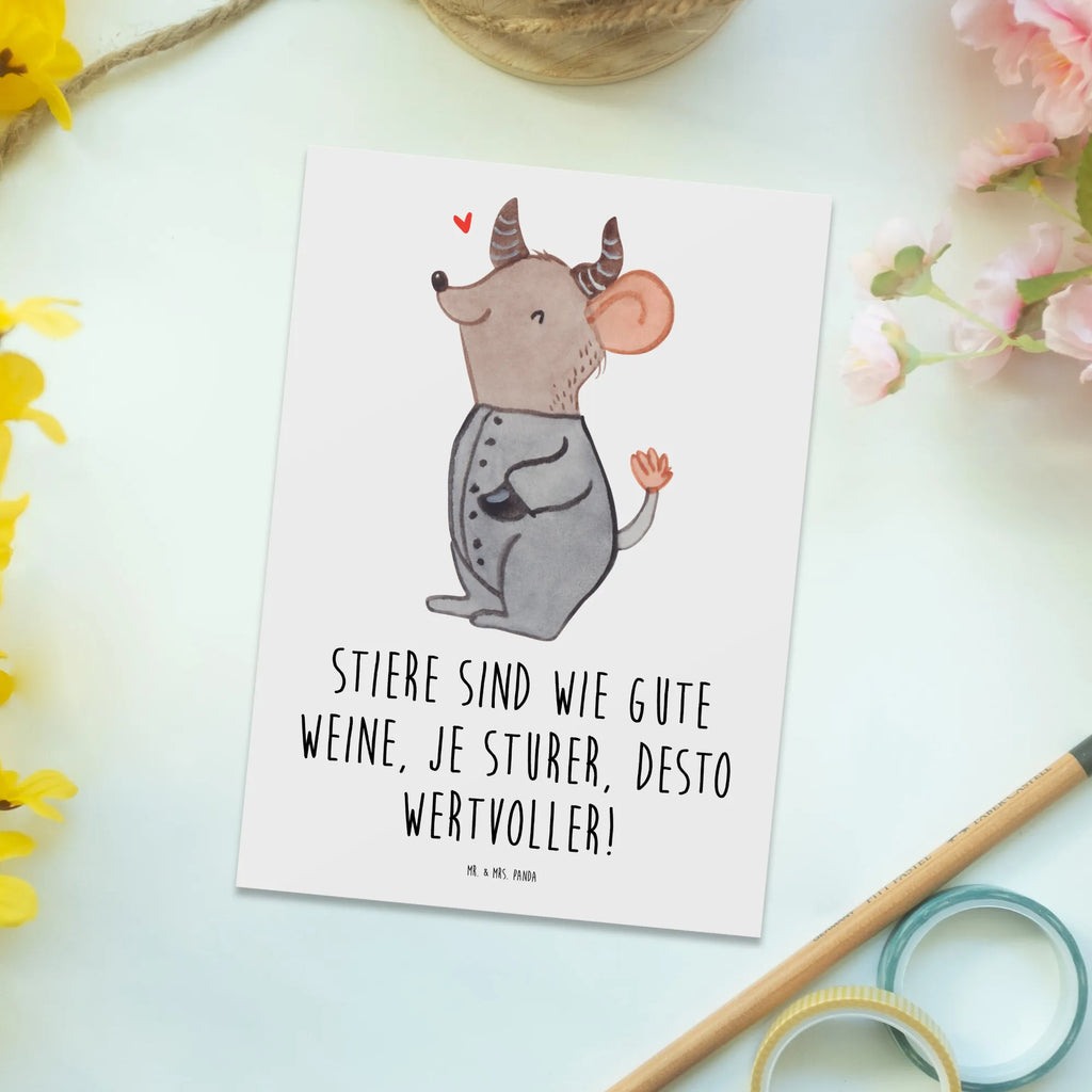 Postkarte Sturer Stier Postkarte, Karte, Geschenkkarte, Grußkarte, Einladung, Ansichtskarte, Geburtstagskarte, Einladungskarte, Dankeskarte, Ansichtskarten, Einladung Geburtstag, Einladungskarten Geburtstag, Tierkreiszeichen, Sternzeichen, Horoskop, Astrologie, Aszendent