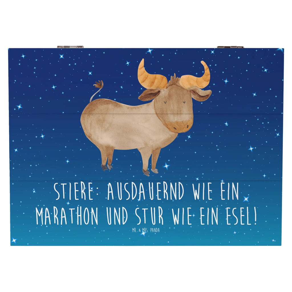 Holzkiste Starker Stier Holzkiste, Kiste, Schatzkiste, Truhe, Schatulle, XXL, Erinnerungsbox, Erinnerungskiste, Dekokiste, Aufbewahrungsbox, Geschenkbox, Geschenkdose, Tierkreiszeichen, Sternzeichen, Horoskop, Astrologie, Aszendent