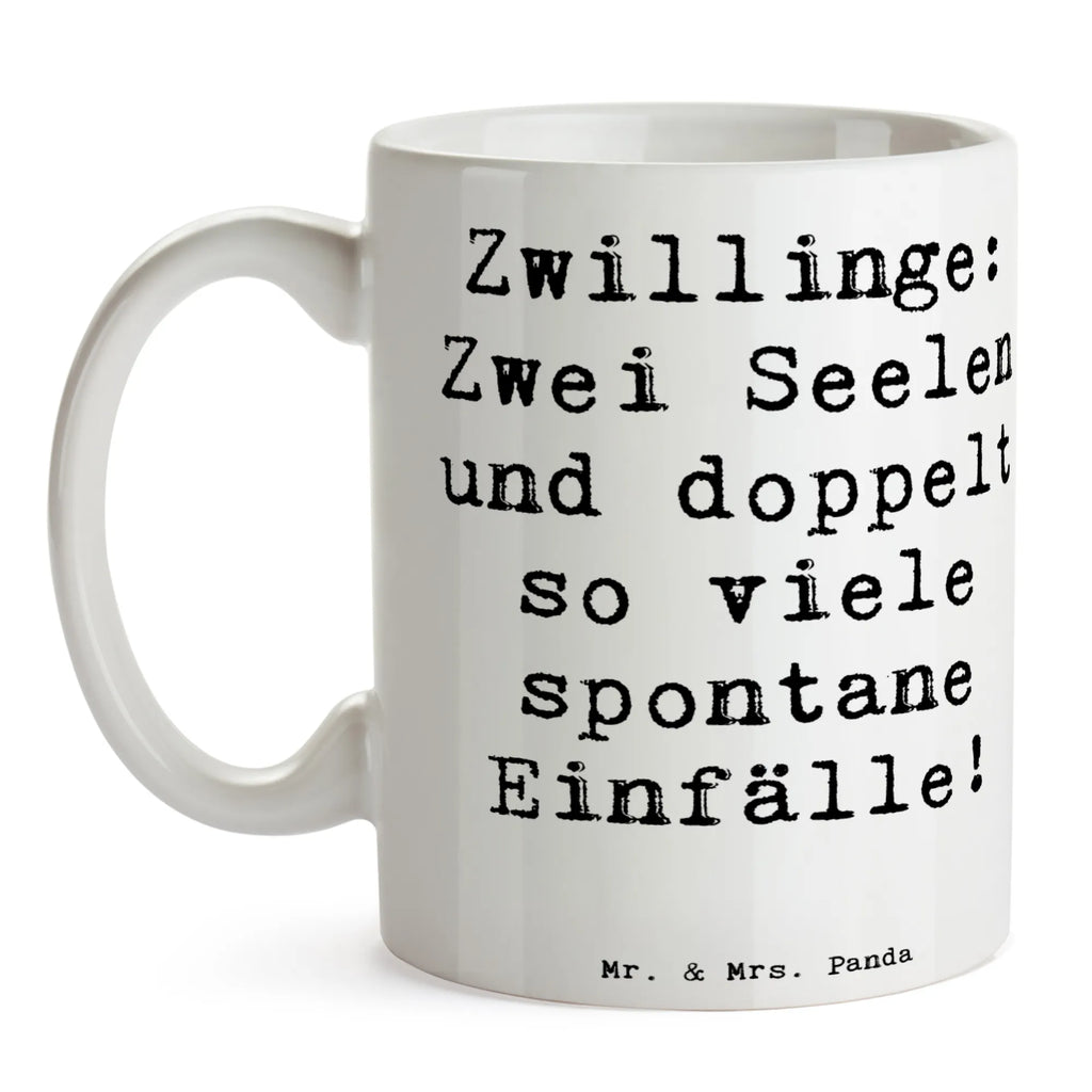 Tasse Spruch Zwillinge Abenteuer Tasse, Kaffeetasse, Teetasse, Becher, Kaffeebecher, Teebecher, Keramiktasse, Porzellantasse, Büro Tasse, Geschenk Tasse, Tasse Sprüche, Tasse Motive, Kaffeetassen, Tasse bedrucken, Designer Tasse, Cappuccino Tassen, Schöne Teetassen, Tierkreiszeichen, Sternzeichen, Horoskop, Astrologie, Aszendent