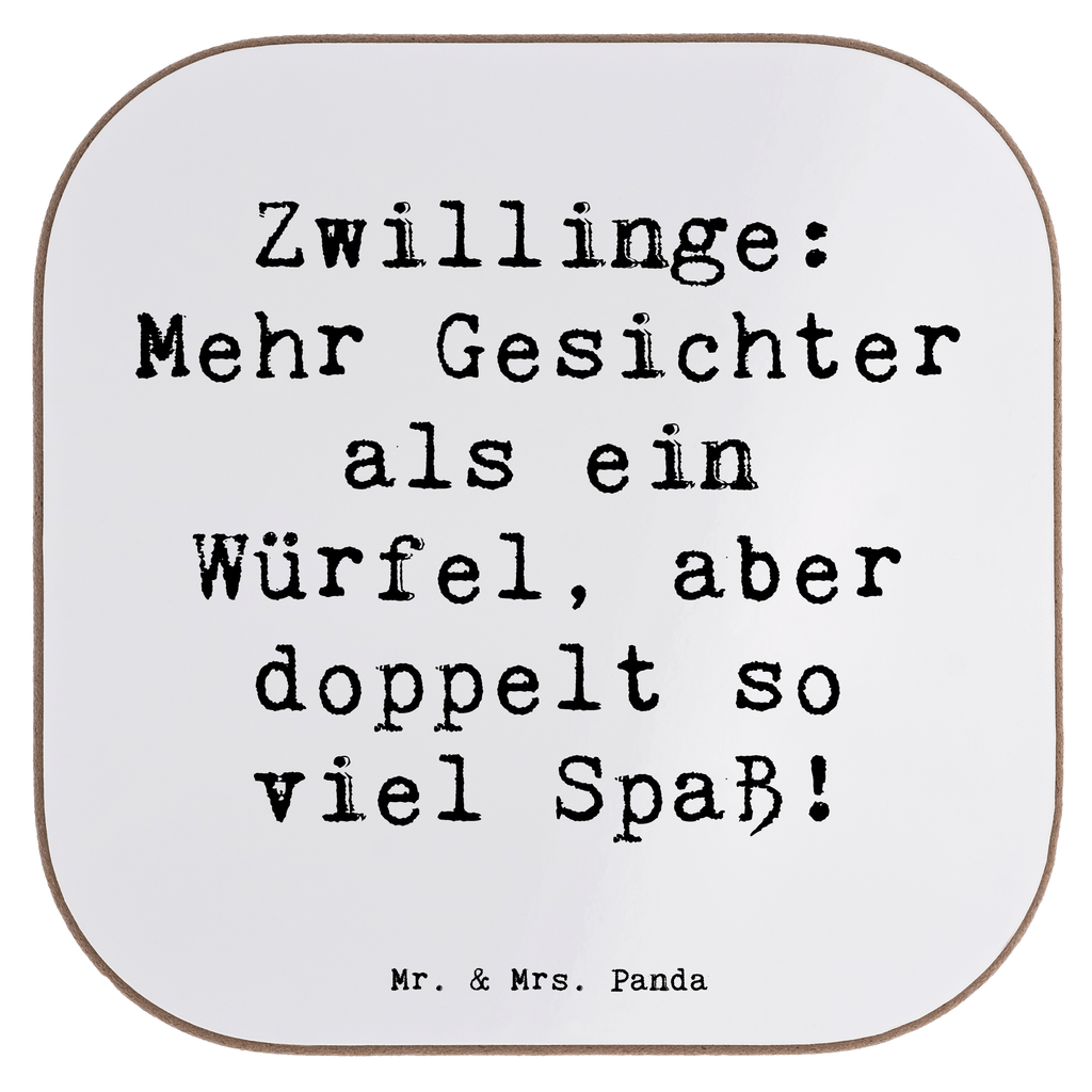 Untersetzer Zwillinge Doppelt Spaß Untersetzer, Bierdeckel, Glasuntersetzer, Untersetzer Gläser, Getränkeuntersetzer, Tierkreiszeichen, Sternzeichen, Horoskop, Astrologie, Aszendent