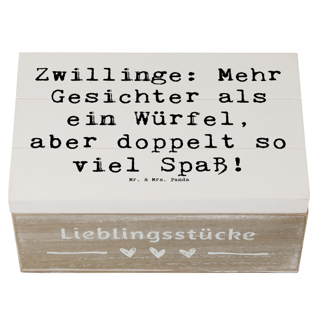 Holzkiste Spruch Zwillinge Spaß Holzkiste, Kiste, Schatzkiste, Truhe, Schatulle, XXL, Erinnerungsbox, Erinnerungskiste, Dekokiste, Aufbewahrungsbox, Geschenkbox, Geschenkdose, Tierkreiszeichen, Sternzeichen, Horoskop, Astrologie, Aszendent