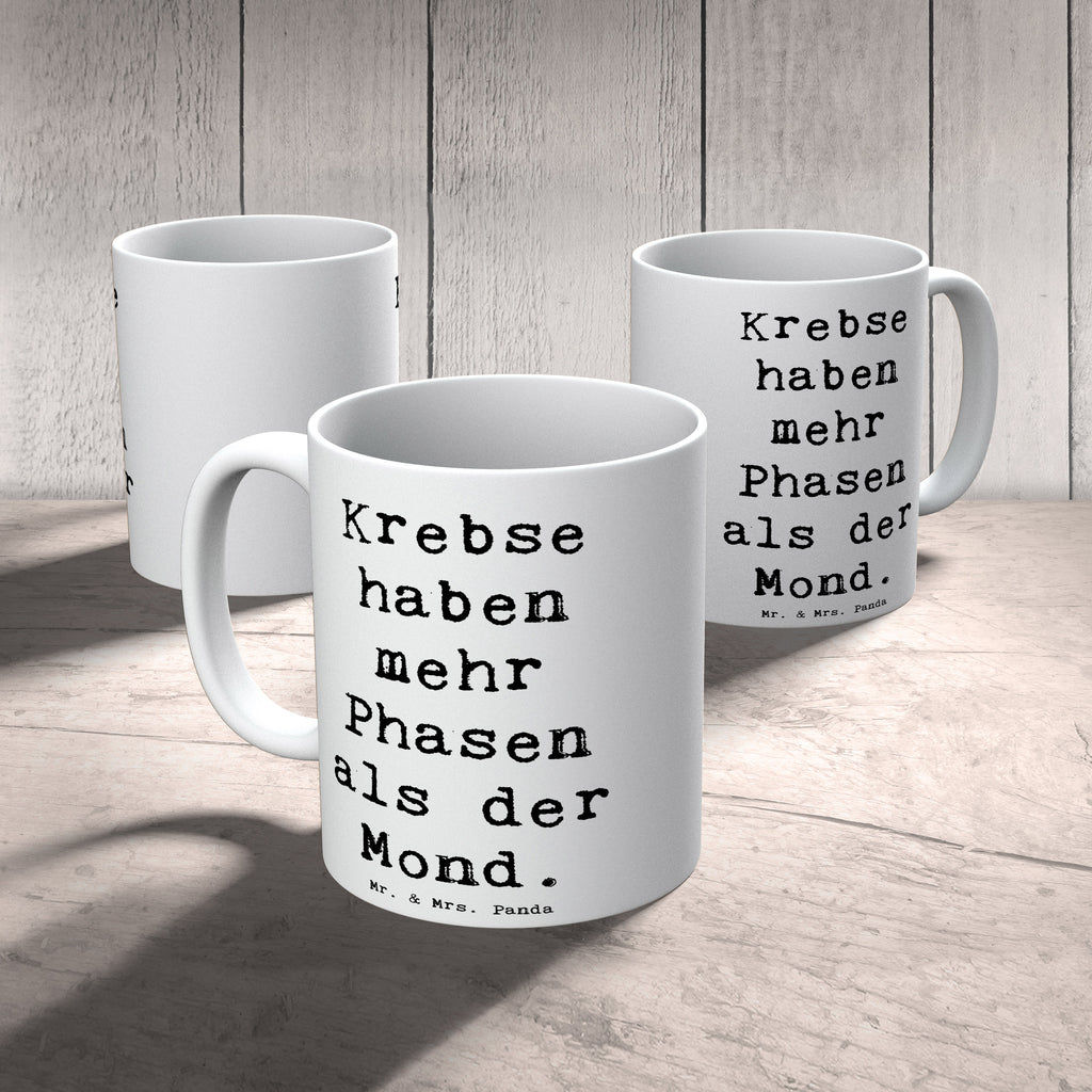 Tasse Krebse haben mehr Phasen als der Mond. Tasse, Kaffeetasse, Teetasse, Becher, Kaffeebecher, Teebecher, Keramiktasse, Porzellantasse, Büro Tasse, Geschenk Tasse, Tasse Sprüche, Tasse Motive, Kaffeetassen, Tasse bedrucken, Designer Tasse, Cappuccino Tassen, Schöne Teetassen, Tierkreiszeichen, Sternzeichen, Horoskop, Astrologie, Aszendent