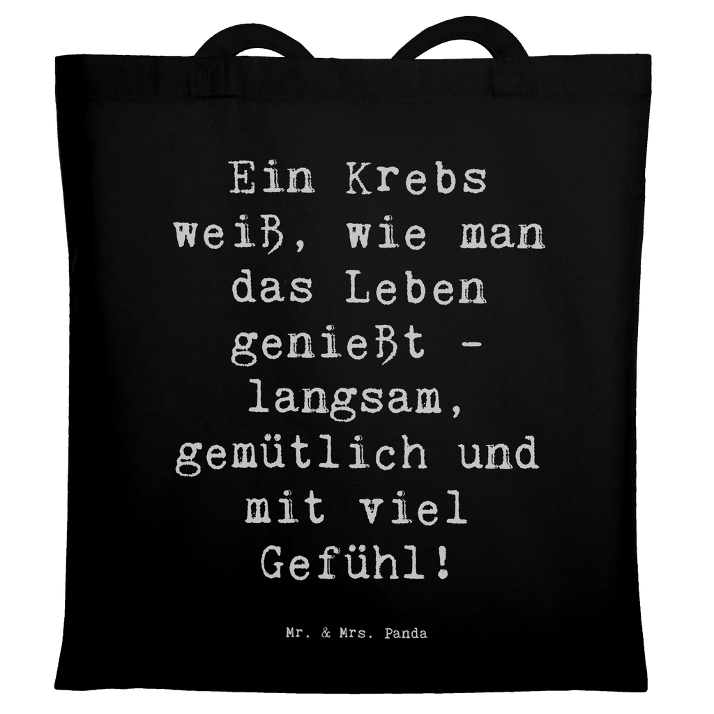 Tragetasche Spruch Krebs Genießer Beuteltasche, Beutel, Einkaufstasche, Jutebeutel, Stoffbeutel, Tasche, Shopper, Umhängetasche, Strandtasche, Schultertasche, Stofftasche, Tragetasche, Badetasche, Jutetasche, Einkaufstüte, Laptoptasche, Tierkreiszeichen, Sternzeichen, Horoskop, Astrologie, Aszendent