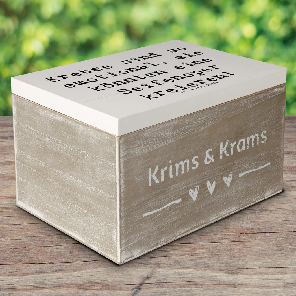 Holzkiste Spruch Emotionaler Krebs Holzkiste, Kiste, Schatzkiste, Truhe, Schatulle, XXL, Erinnerungsbox, Erinnerungskiste, Dekokiste, Aufbewahrungsbox, Geschenkbox, Geschenkdose, Tierkreiszeichen, Sternzeichen, Horoskop, Astrologie, Aszendent