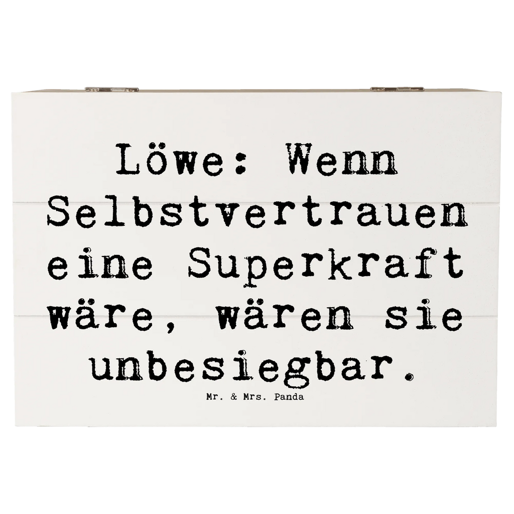 Holzkiste Spruch Löwe Superkraft Holzkiste, Kiste, Schatzkiste, Truhe, Schatulle, XXL, Erinnerungsbox, Erinnerungskiste, Dekokiste, Aufbewahrungsbox, Geschenkbox, Geschenkdose, Tierkreiszeichen, Sternzeichen, Horoskop, Astrologie, Aszendent