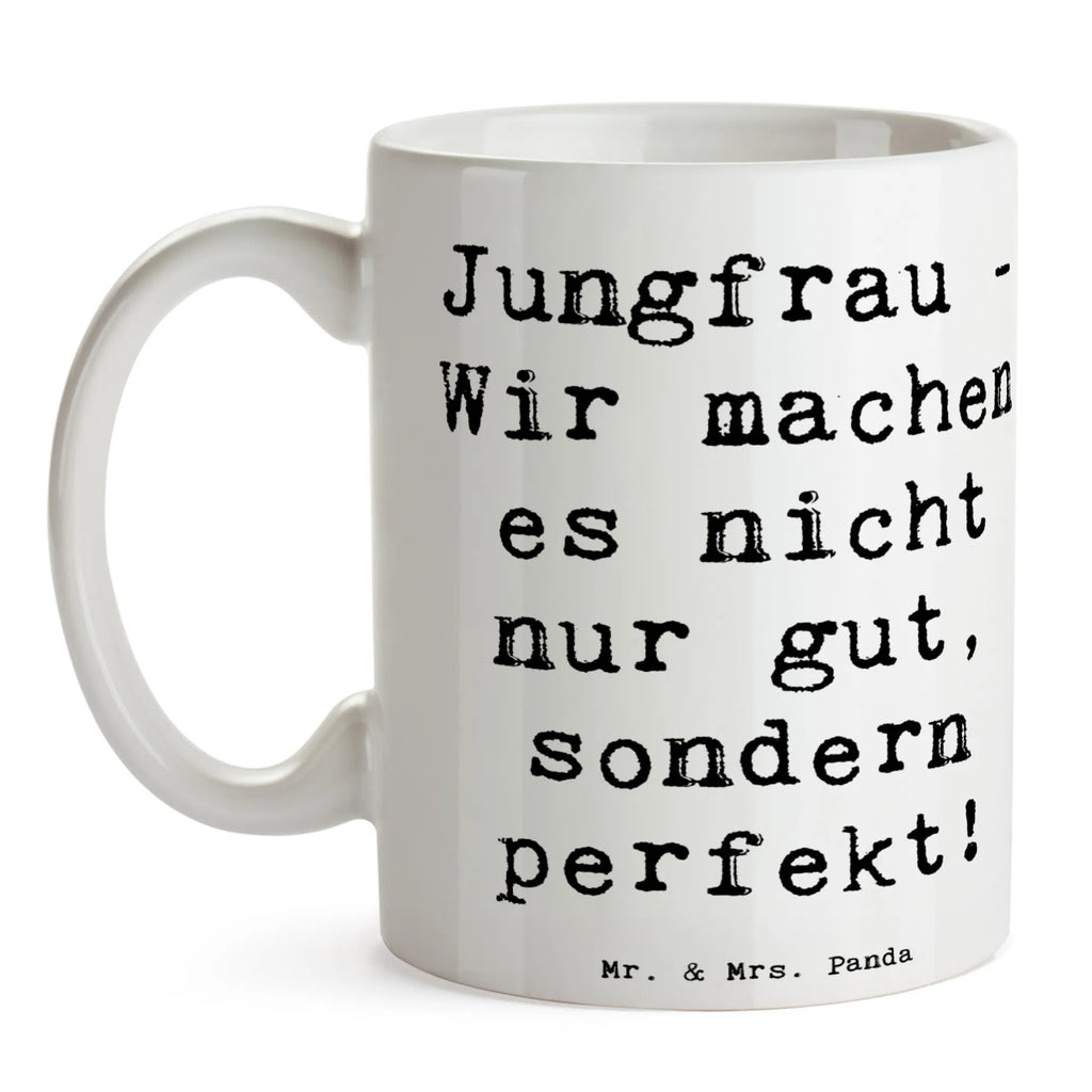 Tasse Spruch Jungfrau Perfektion Tasse, Kaffeetasse, Teetasse, Becher, Kaffeebecher, Teebecher, Keramiktasse, Porzellantasse, Büro Tasse, Geschenk Tasse, Tasse Sprüche, Tasse Motive, Kaffeetassen, Tasse bedrucken, Designer Tasse, Cappuccino Tassen, Schöne Teetassen, Tierkreiszeichen, Sternzeichen, Horoskop, Astrologie, Aszendent