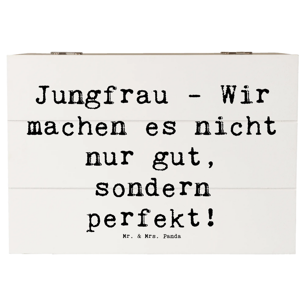 Holzkiste Spruch Jungfrau Perfektion Holzkiste, Kiste, Schatzkiste, Truhe, Schatulle, XXL, Erinnerungsbox, Erinnerungskiste, Dekokiste, Aufbewahrungsbox, Geschenkbox, Geschenkdose, Tierkreiszeichen, Sternzeichen, Horoskop, Astrologie, Aszendent