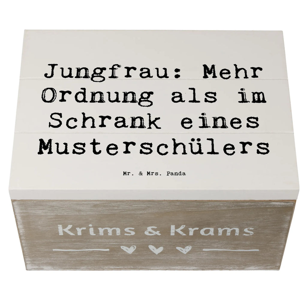 Holzkiste Spruch Jungfrau Ordnung Holzkiste, Kiste, Schatzkiste, Truhe, Schatulle, XXL, Erinnerungsbox, Erinnerungskiste, Dekokiste, Aufbewahrungsbox, Geschenkbox, Geschenkdose, Tierkreiszeichen, Sternzeichen, Horoskop, Astrologie, Aszendent