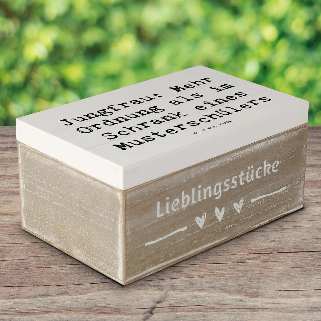 Holzkiste Spruch Jungfrau Ordnung Holzkiste, Kiste, Schatzkiste, Truhe, Schatulle, XXL, Erinnerungsbox, Erinnerungskiste, Dekokiste, Aufbewahrungsbox, Geschenkbox, Geschenkdose, Tierkreiszeichen, Sternzeichen, Horoskop, Astrologie, Aszendent