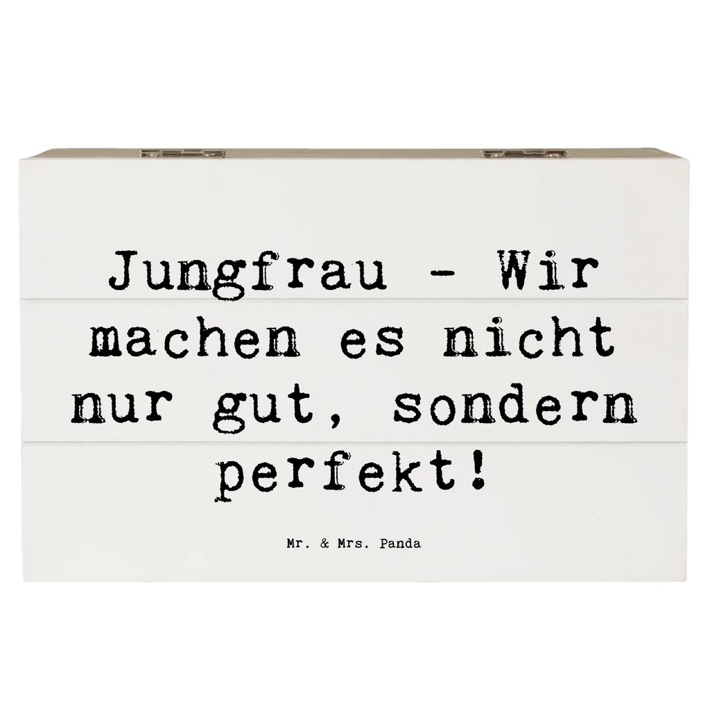 Holzkiste Spruch Jungfrau Perfektion Holzkiste, Kiste, Schatzkiste, Truhe, Schatulle, XXL, Erinnerungsbox, Erinnerungskiste, Dekokiste, Aufbewahrungsbox, Geschenkbox, Geschenkdose, Tierkreiszeichen, Sternzeichen, Horoskop, Astrologie, Aszendent