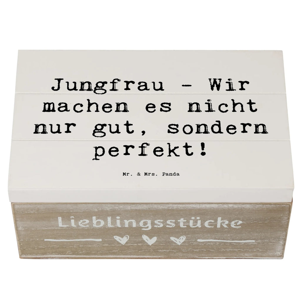 Holzkiste Spruch Jungfrau Perfektion Holzkiste, Kiste, Schatzkiste, Truhe, Schatulle, XXL, Erinnerungsbox, Erinnerungskiste, Dekokiste, Aufbewahrungsbox, Geschenkbox, Geschenkdose, Tierkreiszeichen, Sternzeichen, Horoskop, Astrologie, Aszendent