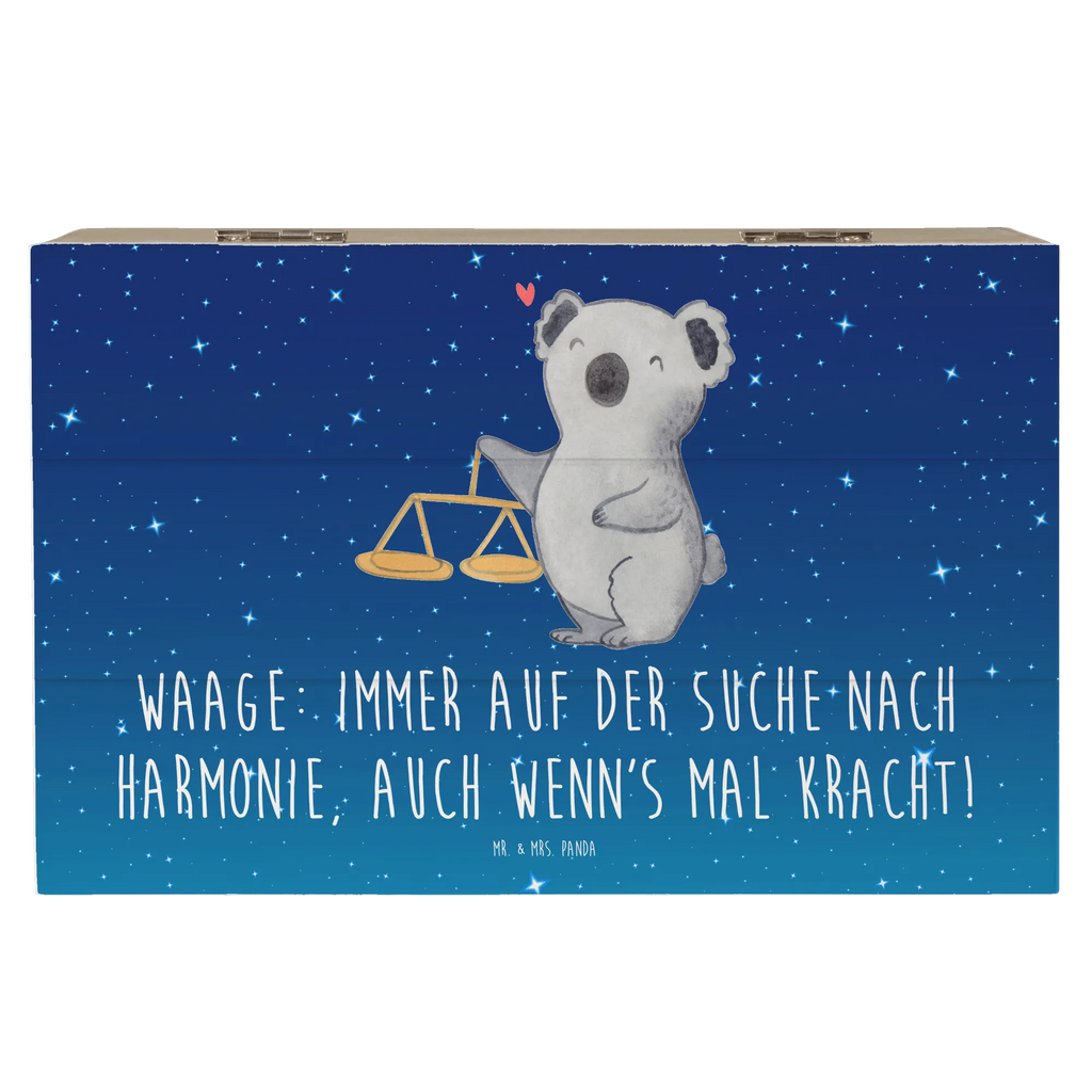 Holzkiste Waagen Harmonie Holzkiste, Kiste, Schatzkiste, Truhe, Schatulle, XXL, Erinnerungsbox, Erinnerungskiste, Dekokiste, Aufbewahrungsbox, Geschenkbox, Geschenkdose, Tierkreiszeichen, Sternzeichen, Horoskop, Astrologie, Aszendent