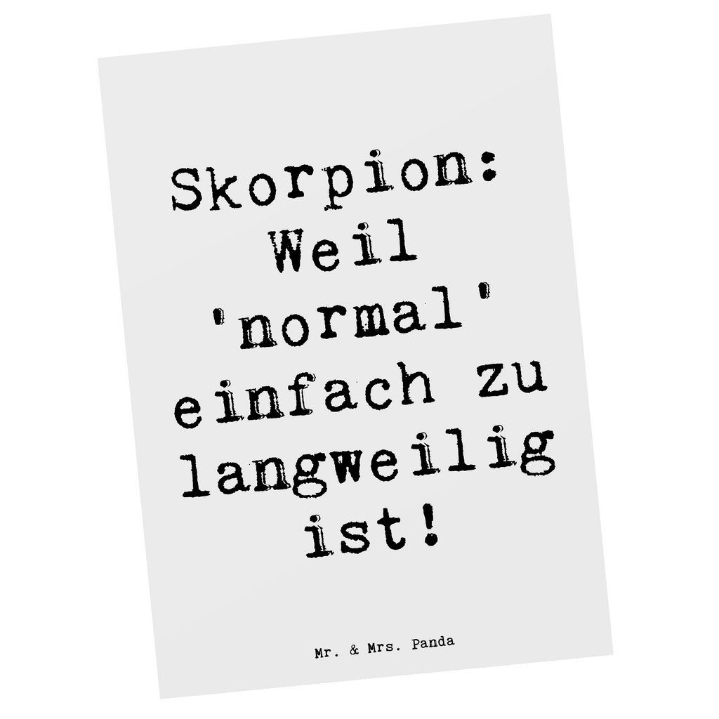 Postkarte Spruch Skorpion Unikat Postkarte, Karte, Geschenkkarte, Grußkarte, Einladung, Ansichtskarte, Geburtstagskarte, Einladungskarte, Dankeskarte, Ansichtskarten, Einladung Geburtstag, Einladungskarten Geburtstag, Tierkreiszeichen, Sternzeichen, Horoskop, Astrologie, Aszendent