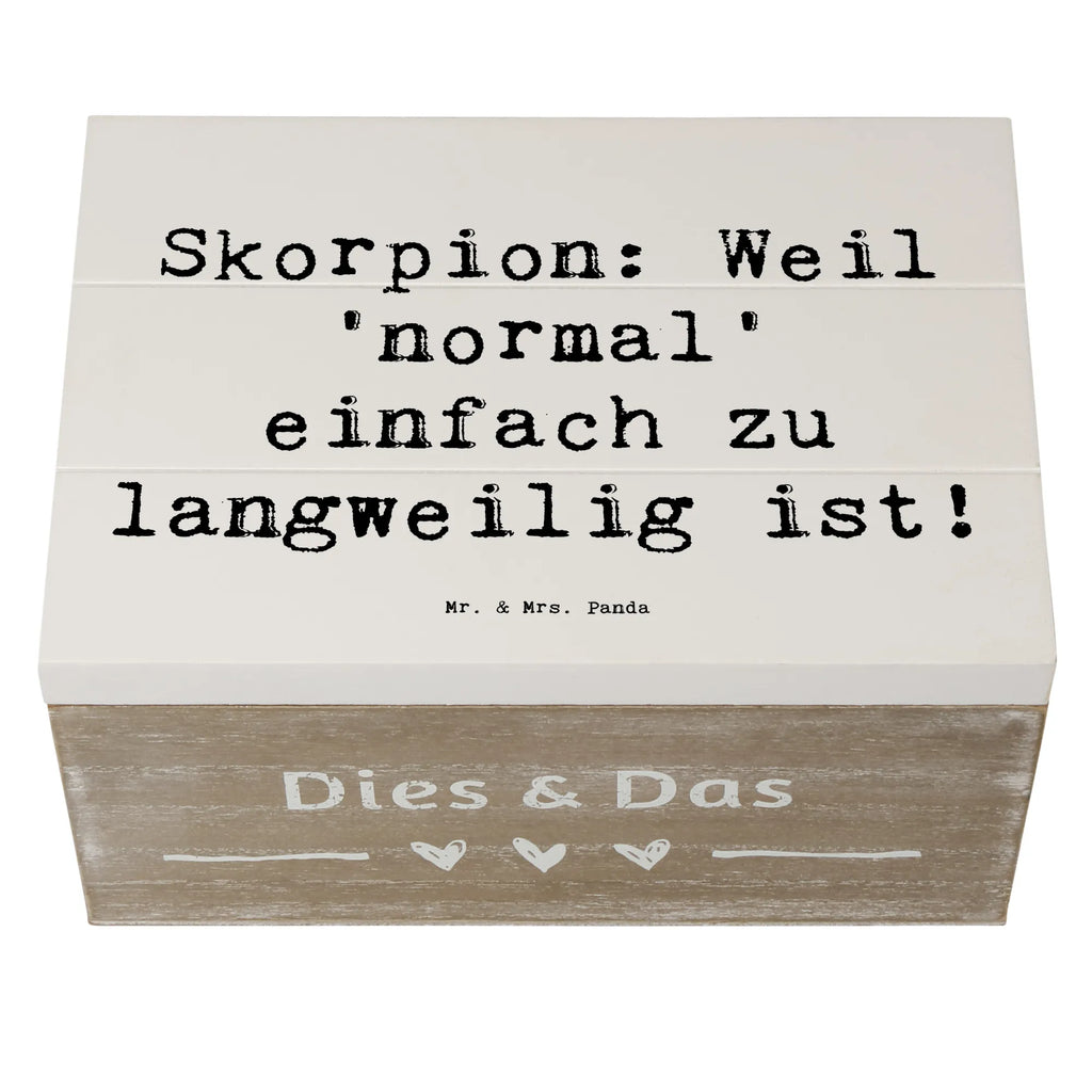 Holzkiste Spruch Skorpion Unikat Holzkiste, Kiste, Schatzkiste, Truhe, Schatulle, XXL, Erinnerungsbox, Erinnerungskiste, Dekokiste, Aufbewahrungsbox, Geschenkbox, Geschenkdose, Tierkreiszeichen, Sternzeichen, Horoskop, Astrologie, Aszendent