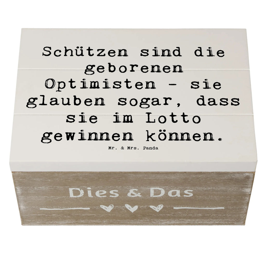 Holzkiste Spruch Schütze Optimist Holzkiste, Kiste, Schatzkiste, Truhe, Schatulle, XXL, Erinnerungsbox, Erinnerungskiste, Dekokiste, Aufbewahrungsbox, Geschenkbox, Geschenkdose, Tierkreiszeichen, Sternzeichen, Horoskop, Astrologie, Aszendent