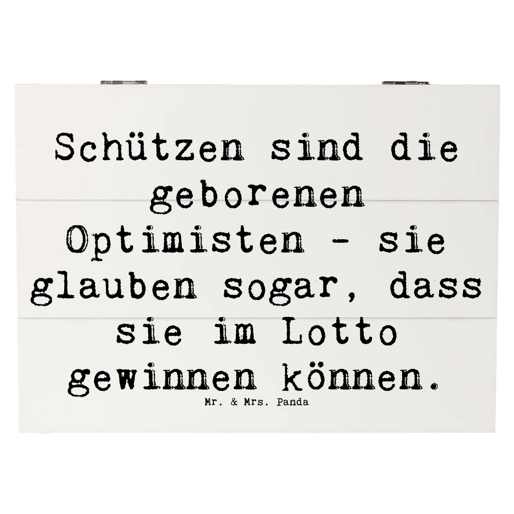 Holzkiste Spruch Schütze Optimist Holzkiste, Kiste, Schatzkiste, Truhe, Schatulle, XXL, Erinnerungsbox, Erinnerungskiste, Dekokiste, Aufbewahrungsbox, Geschenkbox, Geschenkdose, Tierkreiszeichen, Sternzeichen, Horoskop, Astrologie, Aszendent