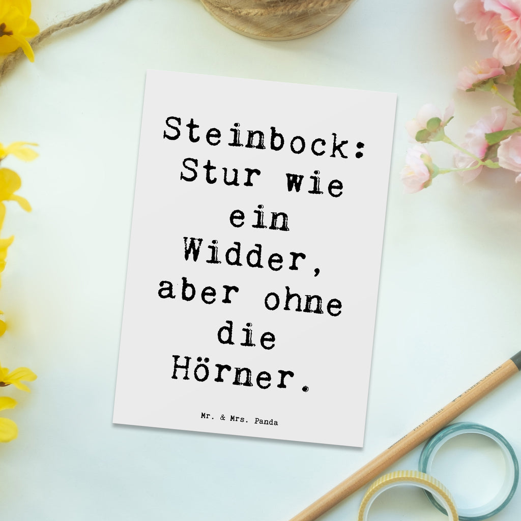 Postkarte Spruch Steinbock Entschlossen Postkarte, Karte, Geschenkkarte, Grußkarte, Einladung, Ansichtskarte, Geburtstagskarte, Einladungskarte, Dankeskarte, Ansichtskarten, Einladung Geburtstag, Einladungskarten Geburtstag, Tierkreiszeichen, Sternzeichen, Horoskop, Astrologie, Aszendent