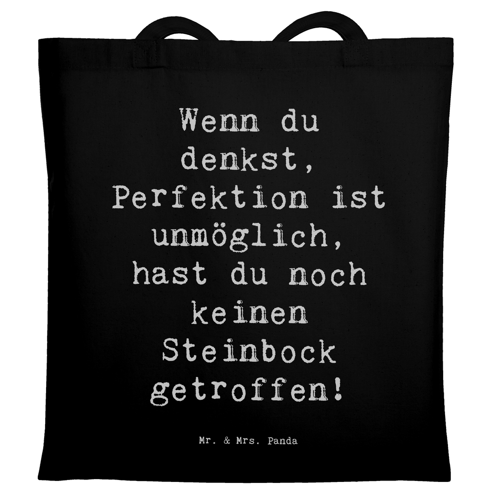 Tragetasche Spruch Steinbock Perfektion Beuteltasche, Beutel, Einkaufstasche, Jutebeutel, Stoffbeutel, Tasche, Shopper, Umhängetasche, Strandtasche, Schultertasche, Stofftasche, Tragetasche, Badetasche, Jutetasche, Einkaufstüte, Laptoptasche, Tierkreiszeichen, Sternzeichen, Horoskop, Astrologie, Aszendent