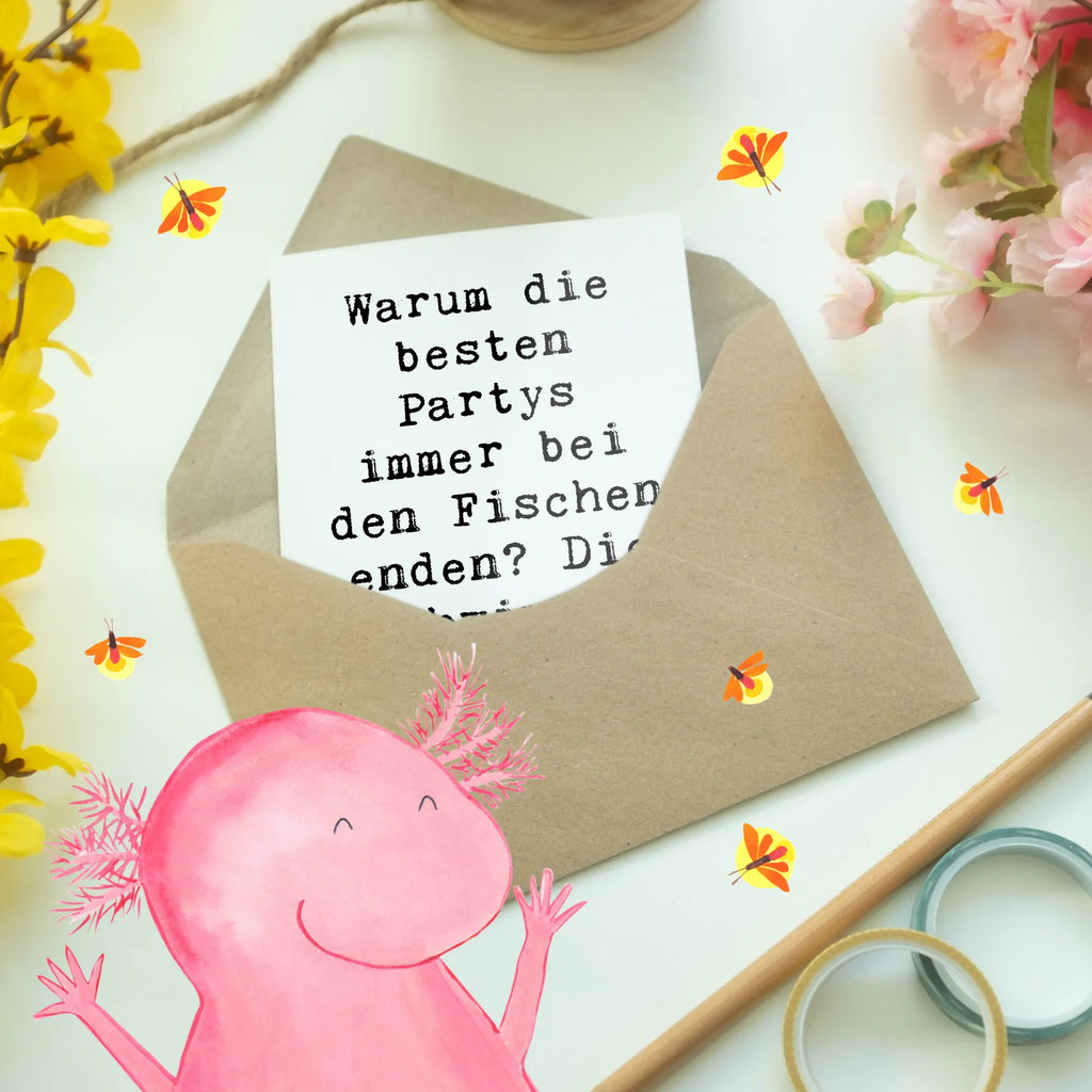 Grußkarte Spruch Fische Flow Spaß Grußkarte, Klappkarte, Einladungskarte, Glückwunschkarte, Hochzeitskarte, Geburtstagskarte, Karte, Ansichtskarten, Tierkreiszeichen, Sternzeichen, Horoskop, Astrologie, Aszendent