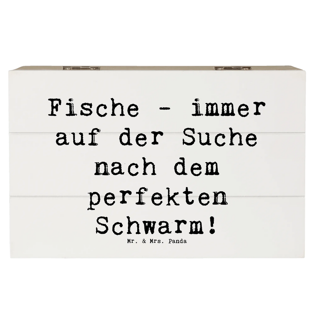 Holzkiste Spruch Fische Schwarm Holzkiste, Kiste, Schatzkiste, Truhe, Schatulle, XXL, Erinnerungsbox, Erinnerungskiste, Dekokiste, Aufbewahrungsbox, Geschenkbox, Geschenkdose, Tierkreiszeichen, Sternzeichen, Horoskop, Astrologie, Aszendent