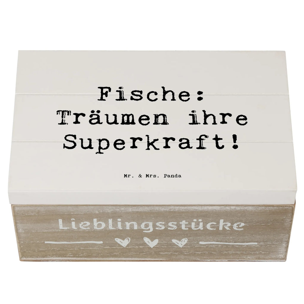 Holzkiste Spruch Fische Kraft Holzkiste, Kiste, Schatzkiste, Truhe, Schatulle, XXL, Erinnerungsbox, Erinnerungskiste, Dekokiste, Aufbewahrungsbox, Geschenkbox, Geschenkdose, Tierkreiszeichen, Sternzeichen, Horoskop, Astrologie, Aszendent