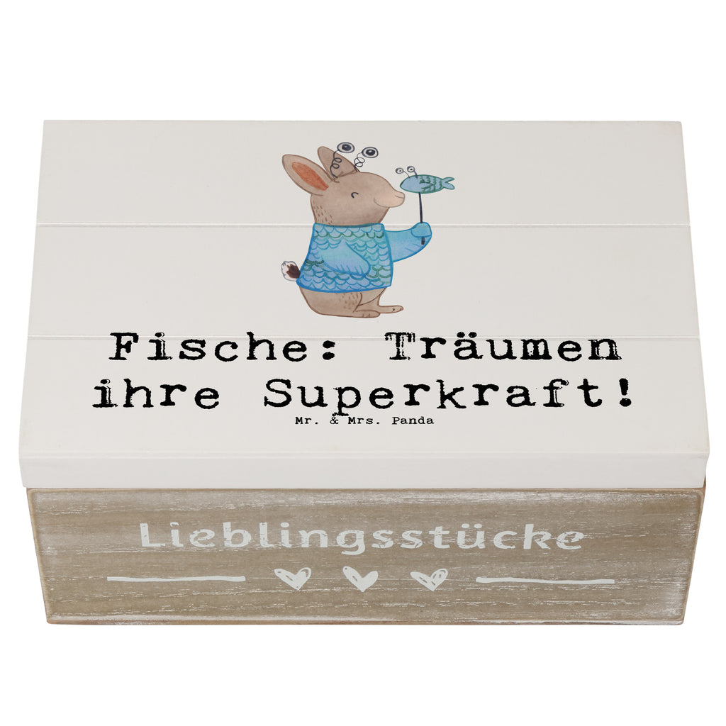 Holzkiste Spruch Fische Kraft Holzkiste, Kiste, Schatzkiste, Truhe, Schatulle, XXL, Erinnerungsbox, Erinnerungskiste, Dekokiste, Aufbewahrungsbox, Geschenkbox, Geschenkdose, Tierkreiszeichen, Sternzeichen, Horoskop, Astrologie, Aszendent