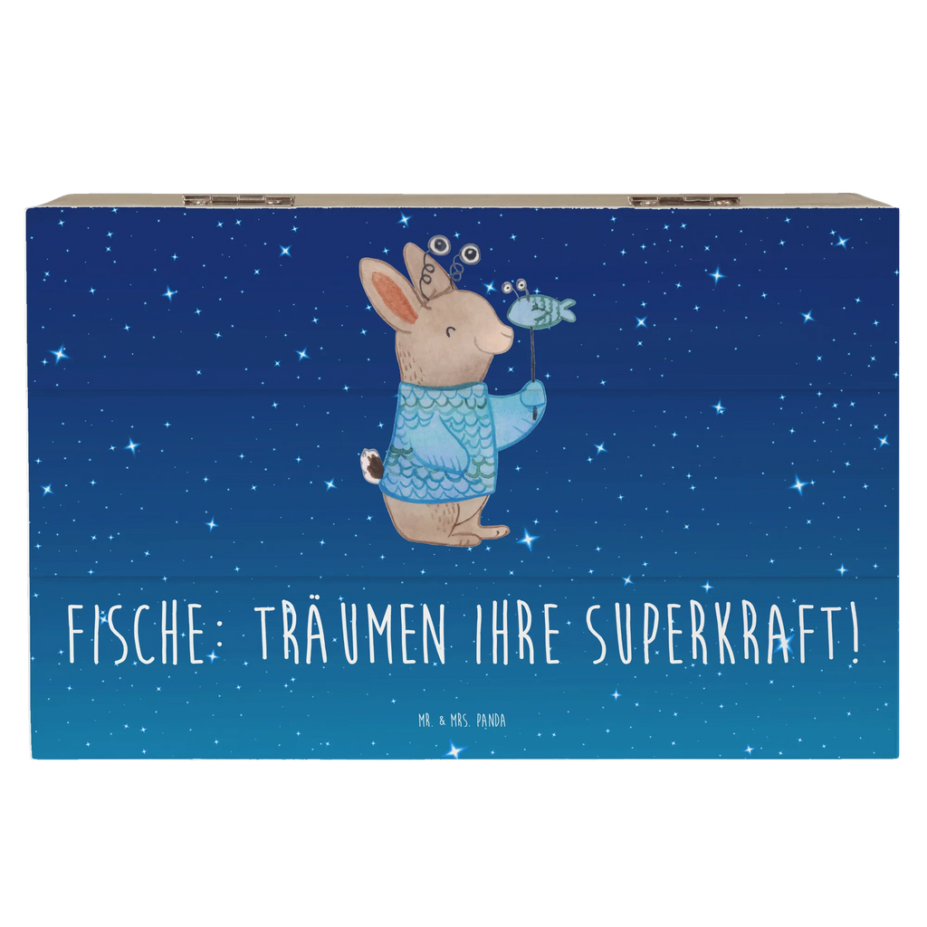 Holzkiste Fische Kraft Holzkiste, Kiste, Schatzkiste, Truhe, Schatulle, XXL, Erinnerungsbox, Erinnerungskiste, Dekokiste, Aufbewahrungsbox, Geschenkbox, Geschenkdose, Tierkreiszeichen, Sternzeichen, Horoskop, Astrologie, Aszendent