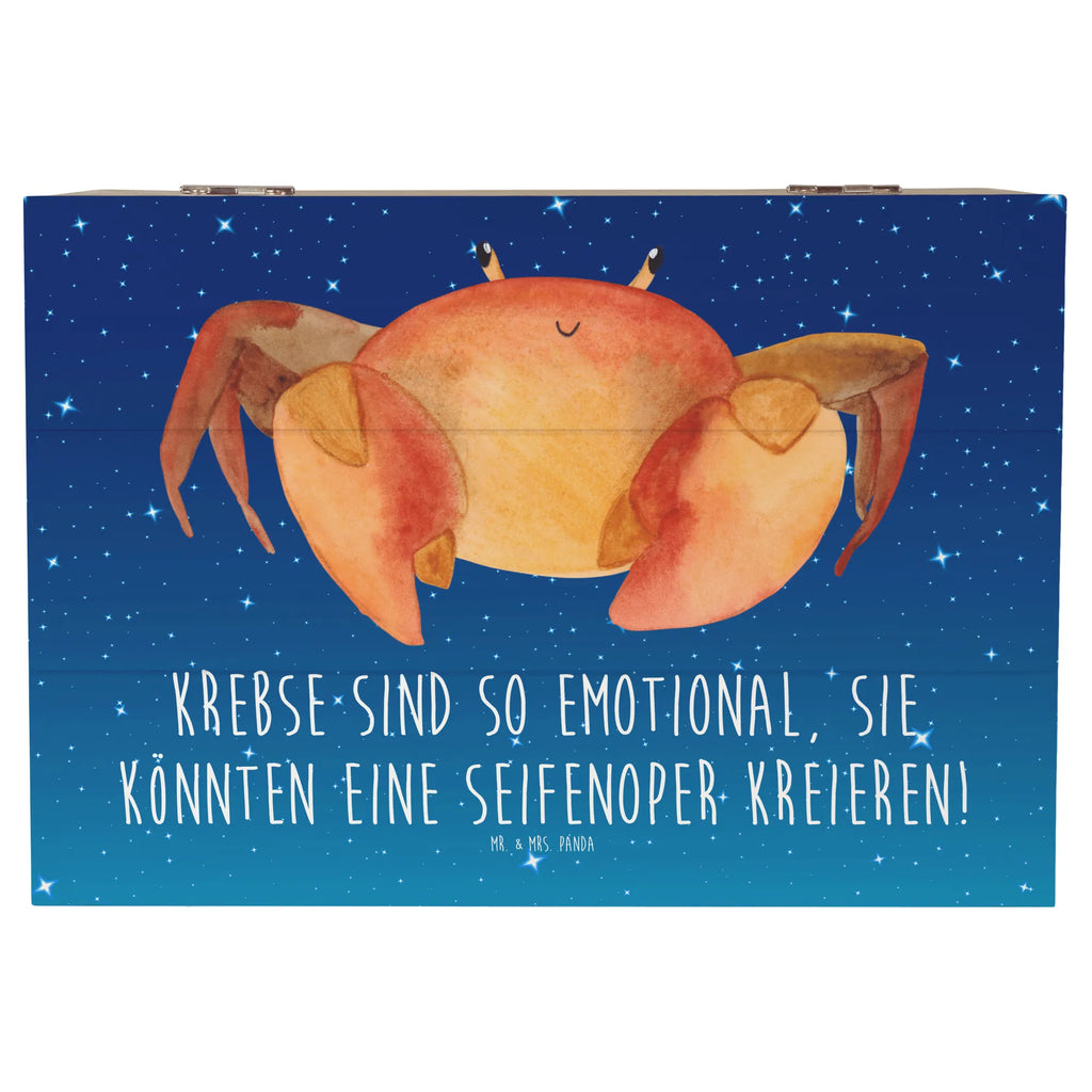 Holzkiste Emotionaler Krebs Holzkiste, Kiste, Schatzkiste, Truhe, Schatulle, XXL, Erinnerungsbox, Erinnerungskiste, Dekokiste, Aufbewahrungsbox, Geschenkbox, Geschenkdose, Tierkreiszeichen, Sternzeichen, Horoskop, Astrologie, Aszendent