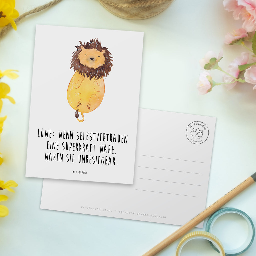 Postkarte Löwe Superkraft Postkarte, Karte, Geschenkkarte, Grußkarte, Einladung, Ansichtskarte, Geburtstagskarte, Einladungskarte, Dankeskarte, Ansichtskarten, Einladung Geburtstag, Einladungskarten Geburtstag, Tierkreiszeichen, Sternzeichen, Horoskop, Astrologie, Aszendent