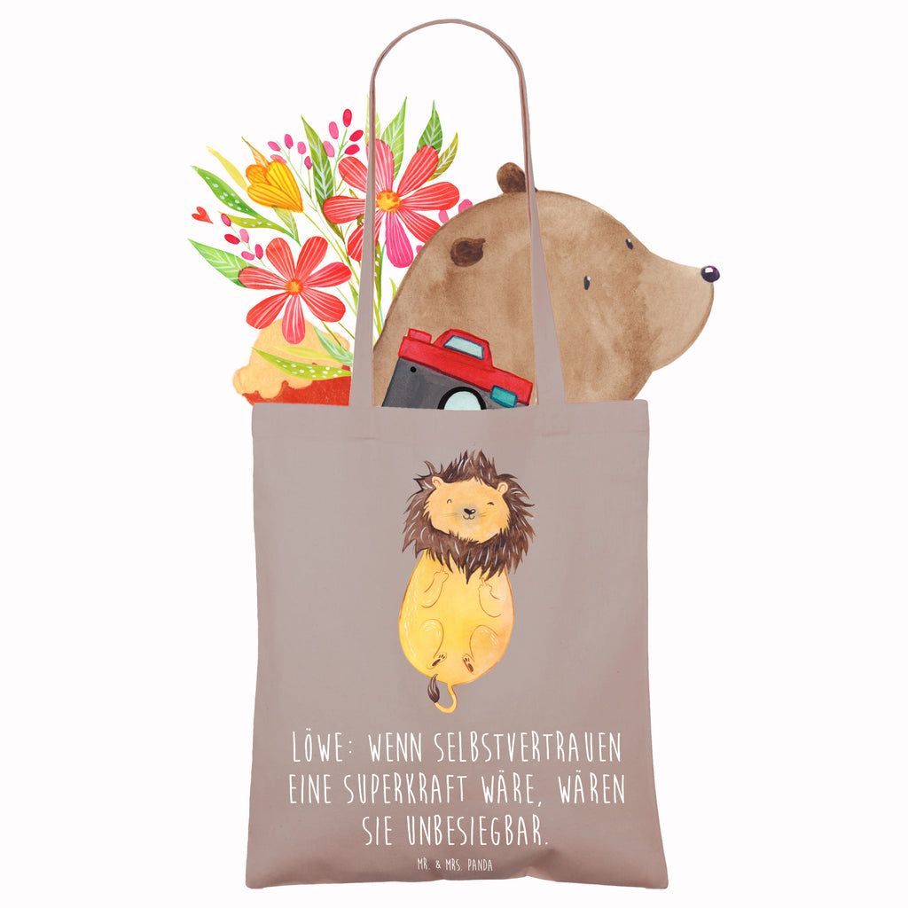 Tragetasche Löwe Superkraft Beuteltasche, Beutel, Einkaufstasche, Jutebeutel, Stoffbeutel, Tasche, Shopper, Umhängetasche, Strandtasche, Schultertasche, Stofftasche, Tragetasche, Badetasche, Jutetasche, Einkaufstüte, Laptoptasche, Tierkreiszeichen, Sternzeichen, Horoskop, Astrologie, Aszendent