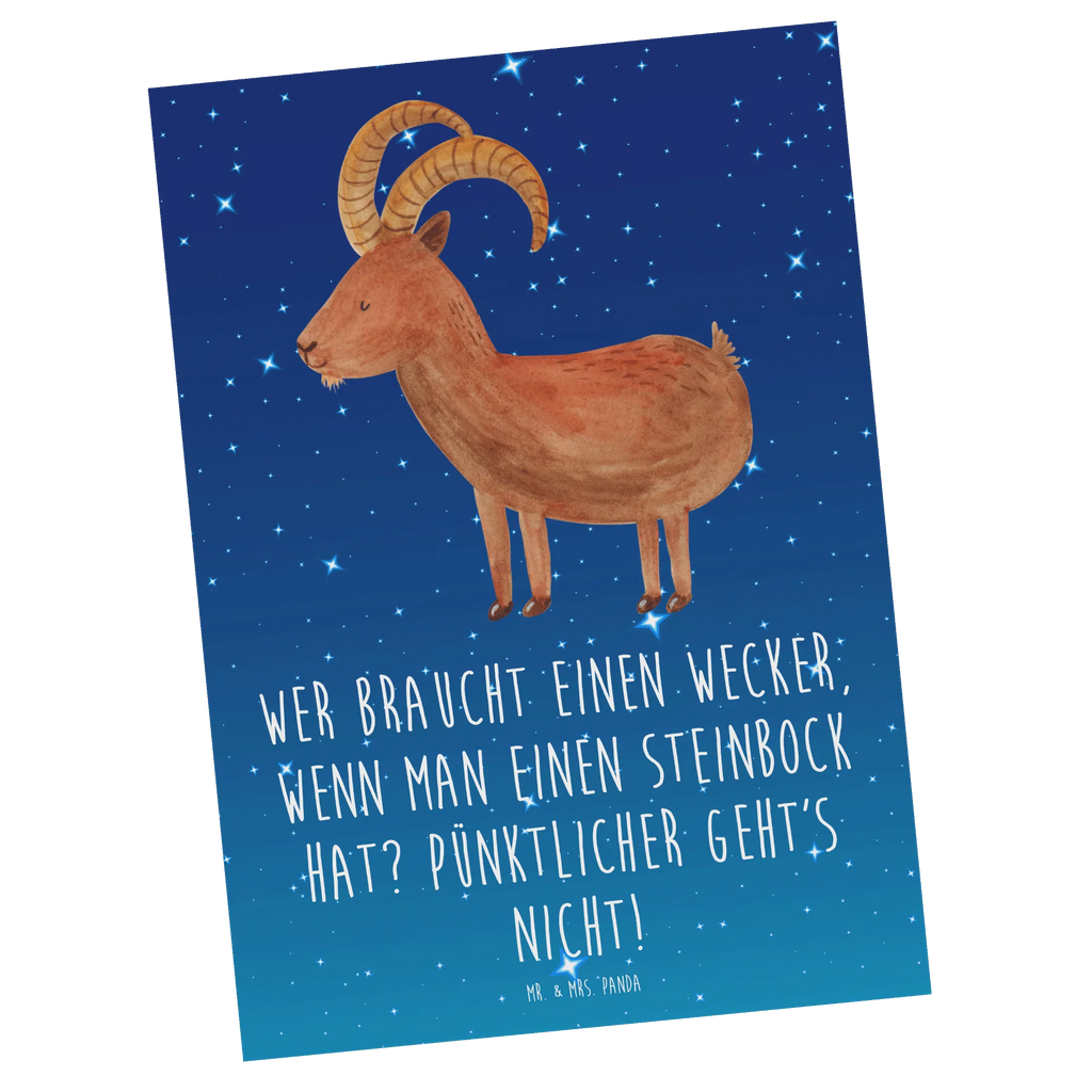 Postkarte Steinbock Wecker Postkarte, Karte, Geschenkkarte, Grußkarte, Einladung, Ansichtskarte, Geburtstagskarte, Einladungskarte, Dankeskarte, Ansichtskarten, Einladung Geburtstag, Einladungskarten Geburtstag, Tierkreiszeichen, Sternzeichen, Horoskop, Astrologie, Aszendent