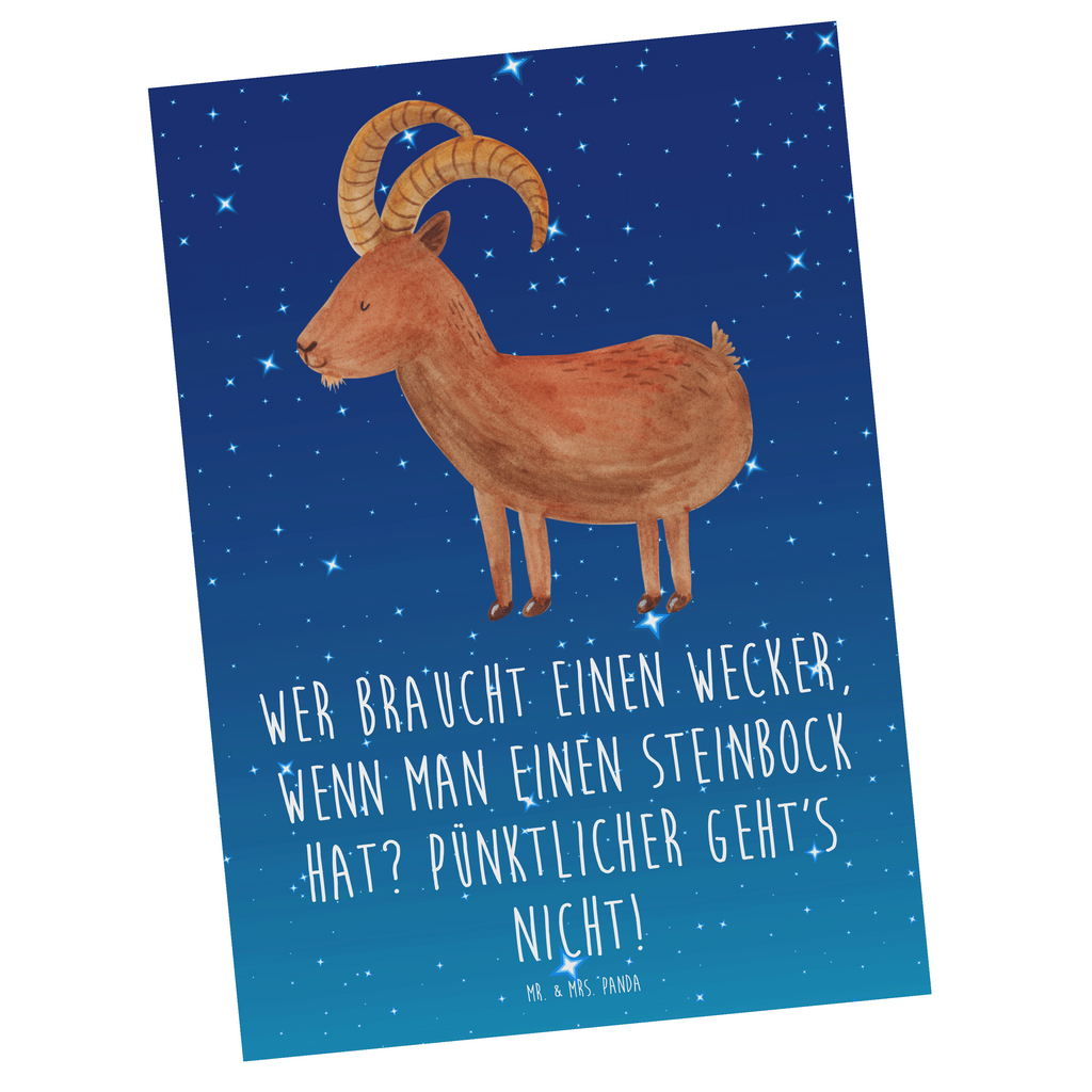 Postkarte Steinbock Wecker Postkarte, Karte, Geschenkkarte, Grußkarte, Einladung, Ansichtskarte, Geburtstagskarte, Einladungskarte, Dankeskarte, Ansichtskarten, Einladung Geburtstag, Einladungskarten Geburtstag, Tierkreiszeichen, Sternzeichen, Horoskop, Astrologie, Aszendent