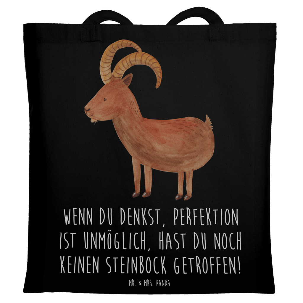 Tragetasche Steinbock Perfektion Beuteltasche, Beutel, Einkaufstasche, Jutebeutel, Stoffbeutel, Tasche, Shopper, Umhängetasche, Strandtasche, Schultertasche, Stofftasche, Tragetasche, Badetasche, Jutetasche, Einkaufstüte, Laptoptasche, Tierkreiszeichen, Sternzeichen, Horoskop, Astrologie, Aszendent