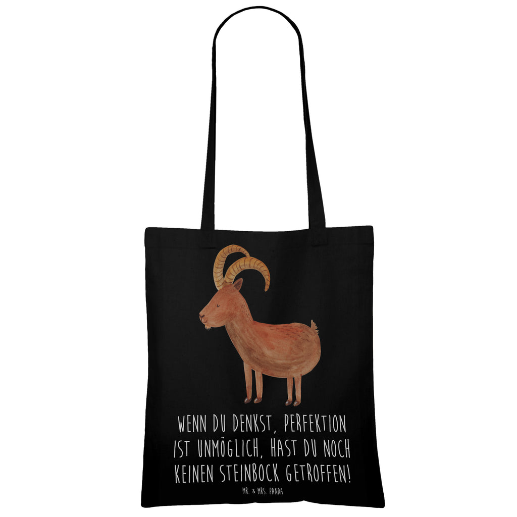 Tragetasche Steinbock Perfektion Beuteltasche, Beutel, Einkaufstasche, Jutebeutel, Stoffbeutel, Tasche, Shopper, Umhängetasche, Strandtasche, Schultertasche, Stofftasche, Tragetasche, Badetasche, Jutetasche, Einkaufstüte, Laptoptasche, Tierkreiszeichen, Sternzeichen, Horoskop, Astrologie, Aszendent